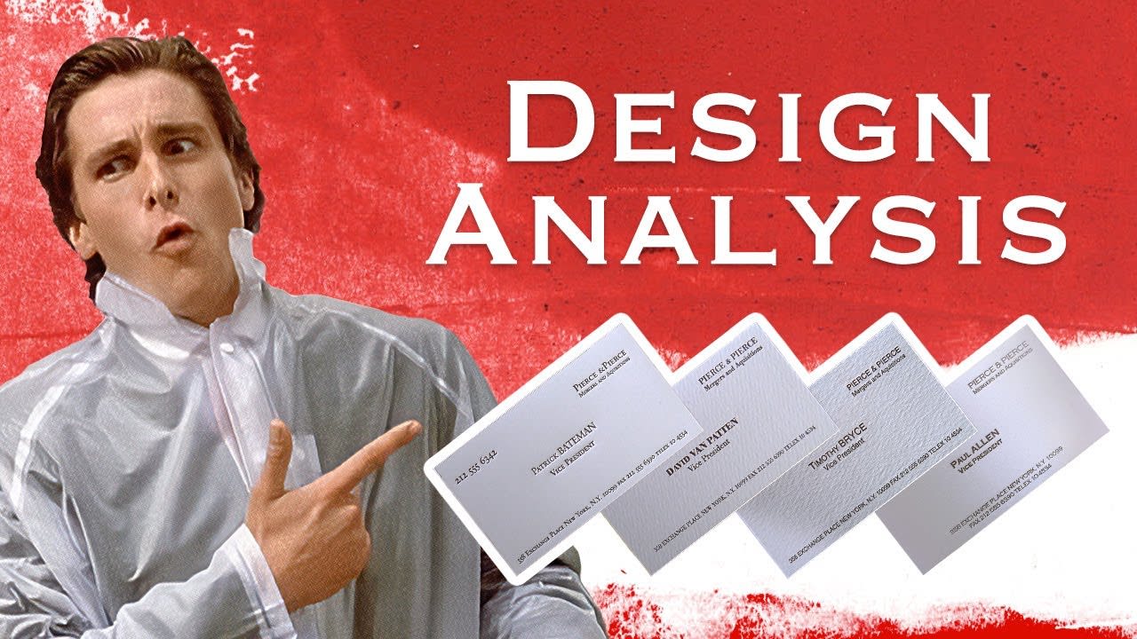 Actual design analysis of the business cards from American Psycho [14:56]