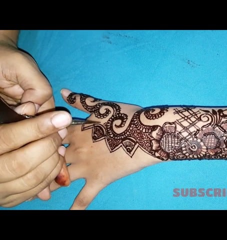 Mix Easy Cone Mehndi Design Video Hand Back Side Easy Simple