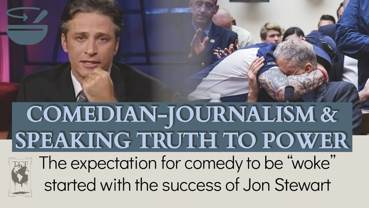 Jon Stewart using his comedy platform to speak truth to power