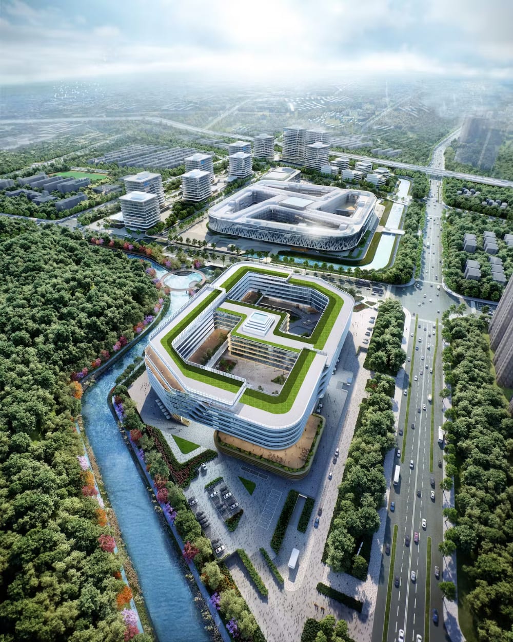 Aedas-Designed Hangzhou Yuhang Headquarters Project | Aedas | Archinect