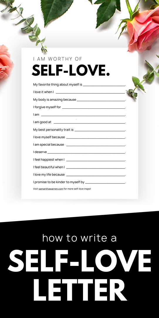 How to Write a Self-Love Letter + Free Printable Template!