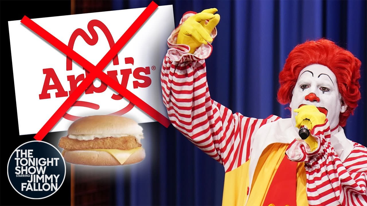 Ronald McDonald Performs an Arby’s Diss Track | The Tonight Show Starring Jimmy Fallon