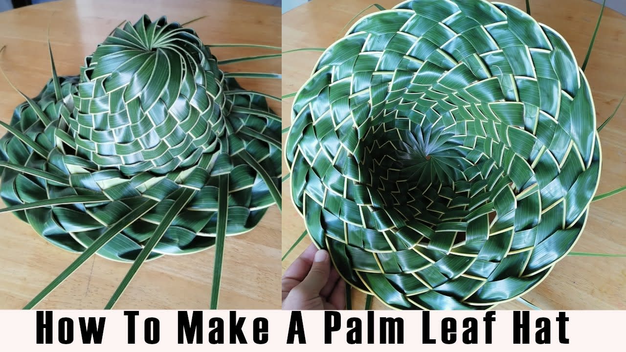 Don't buy a hat! Here's how to make your own from a palm leaf.