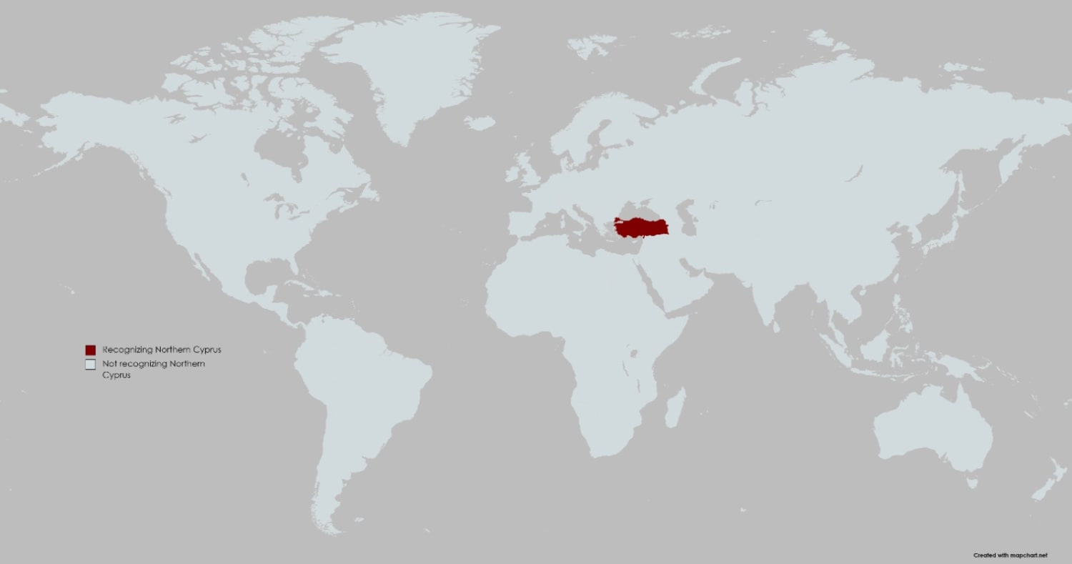 Countries recognizing Northern Cyprus