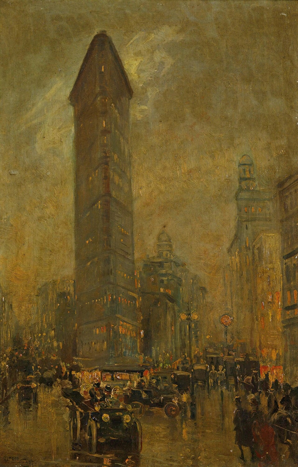 The Flatiron, New York, Sir Alfred East R.A. (1849-1913),