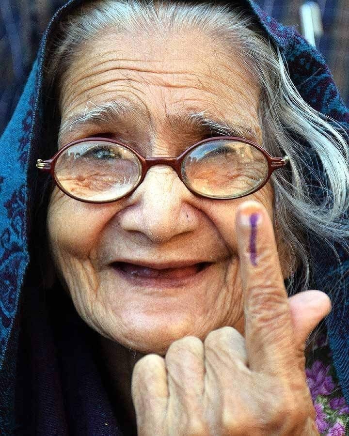The joy after casting vote in the biggest democracy in the world, India