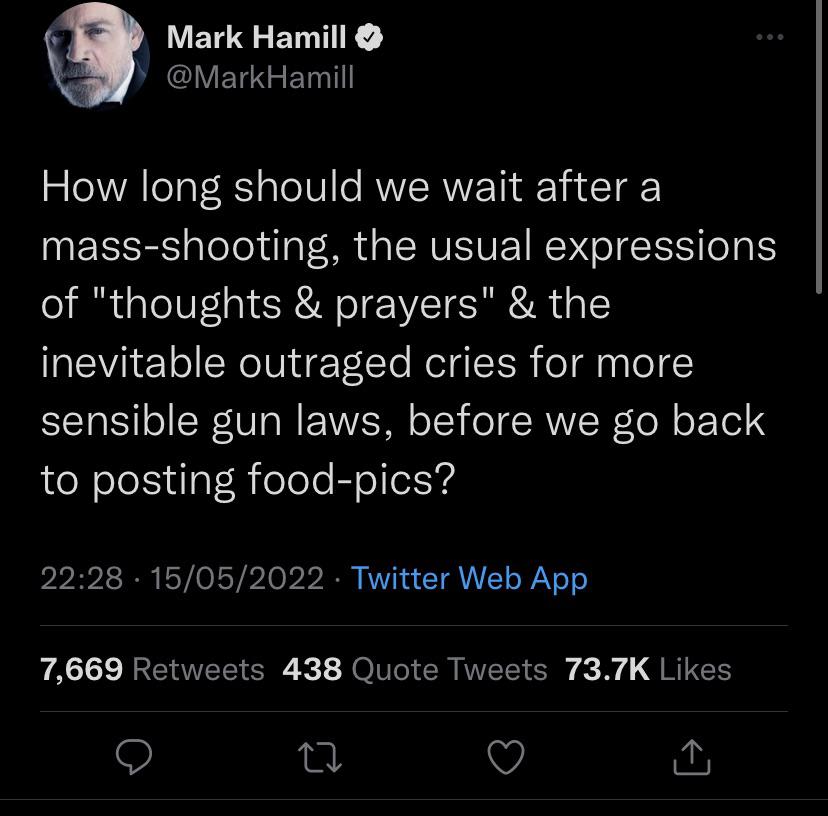 Mark Hamill on twitter