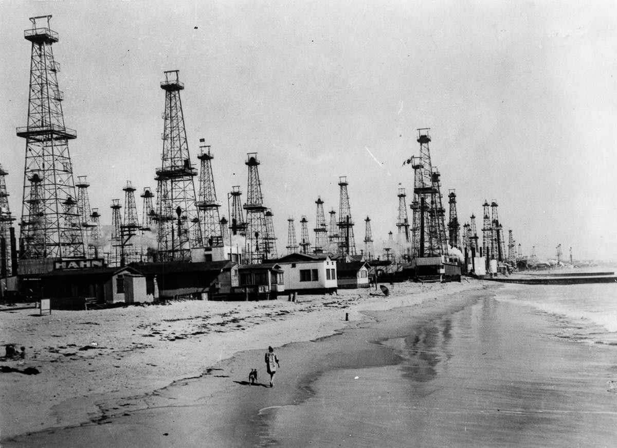 When there were oil derricks on the sand at Venice beach.