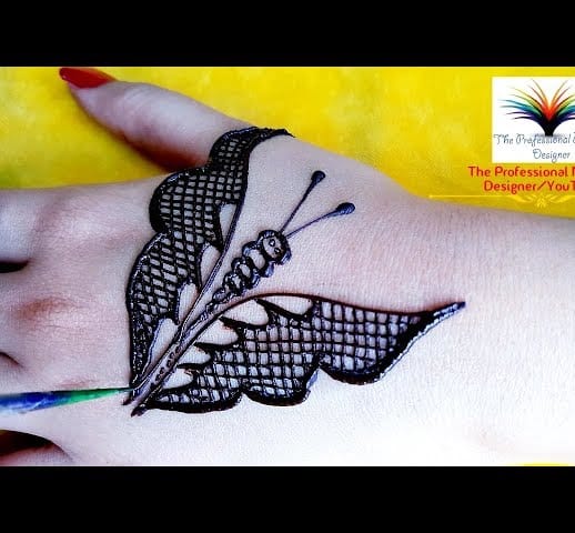 Mix Butterfly Cone Mehndi Design Video Simple And Easy Mehndi