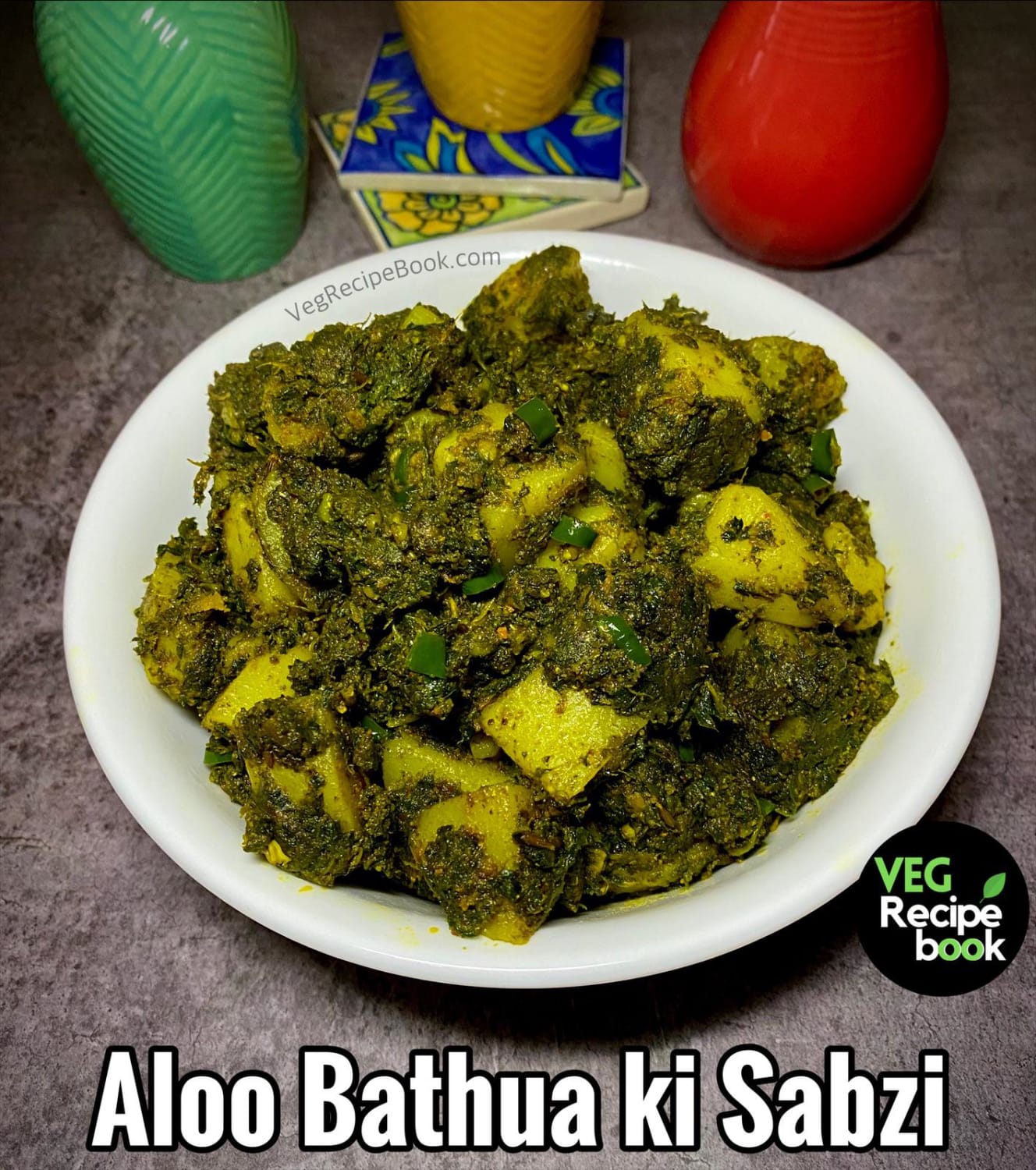 Aloo Bathua Sabji Recipe | Chenopodium Album Sabzi Recipe
