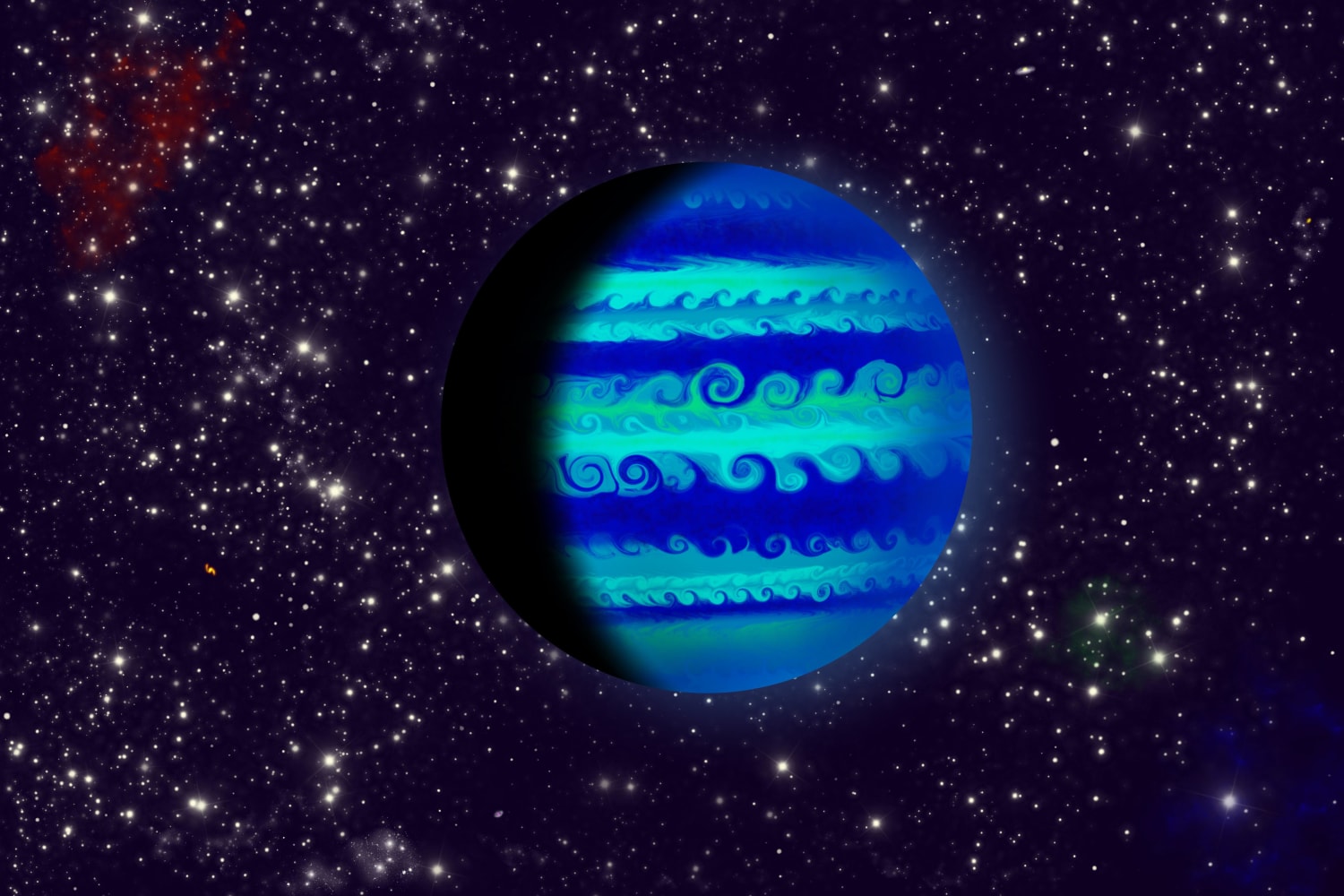 Big Blue the gas giant, by me!