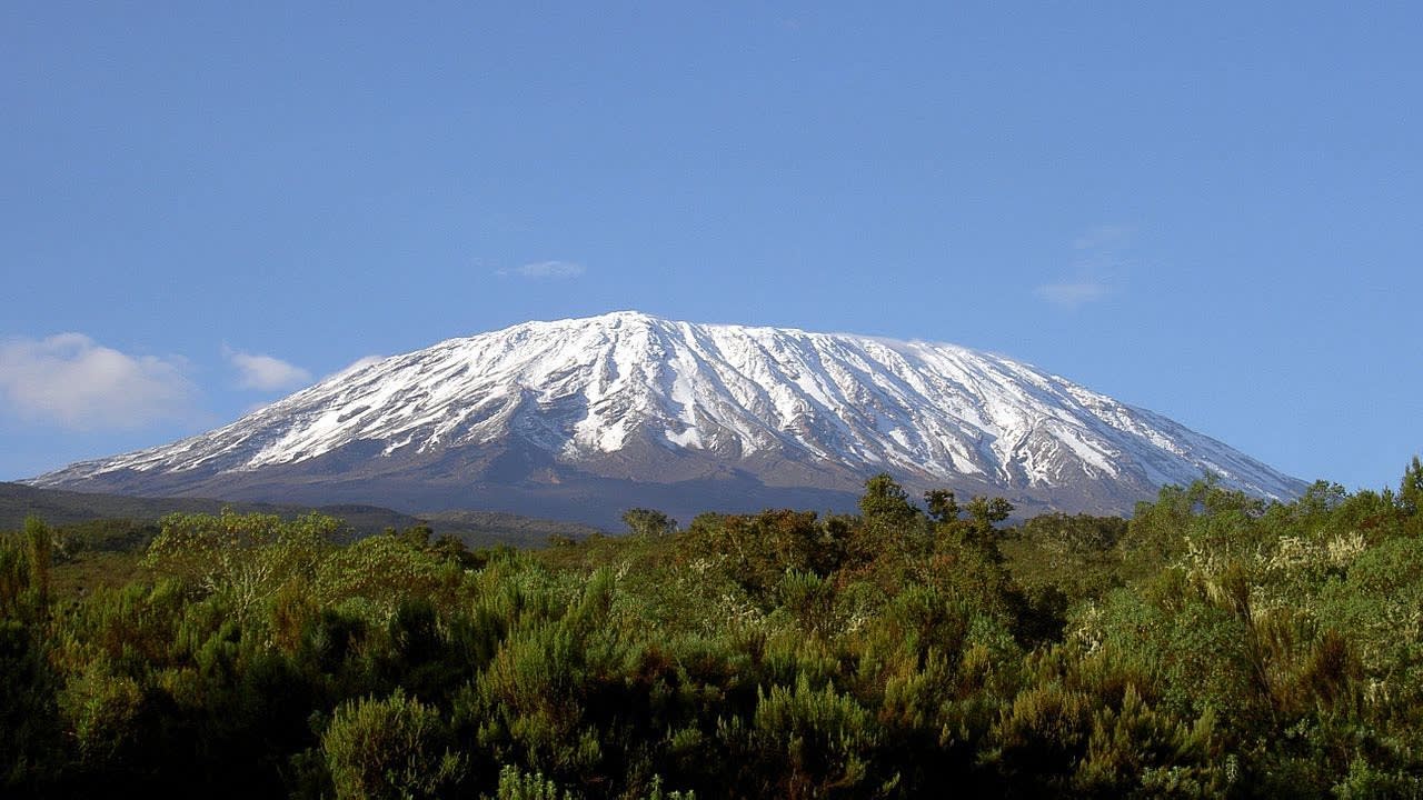 The Massive Volcano in Tanzania; Mount Kilimanjaro