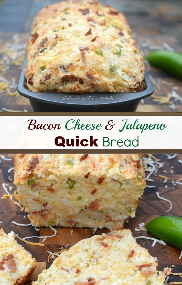 Bacon Cheese & Jalapeno Quick Bread