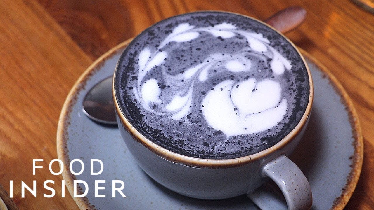 We Tried A Caffeine-Free Charcoal Latte Made With Coconut Shells