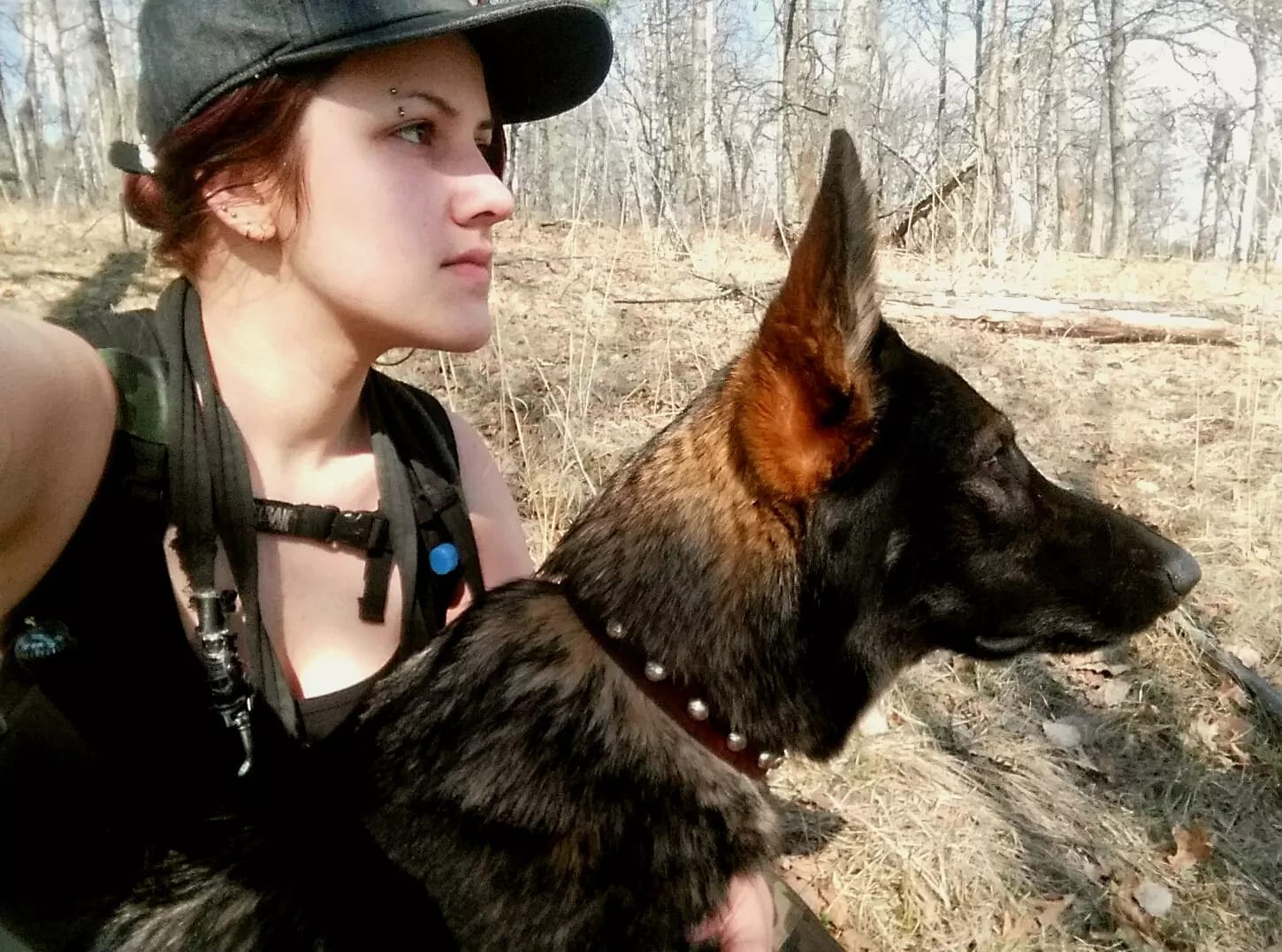 This picture makes me feel powerful. Witchcraft isn't always flowing dresses and crystals - for me, it's working with a devoted dog to find bones in the woods and reconnect with my less performative self. Let's celebrate the less traditionally "aesthetic" ways that our craft comes out.