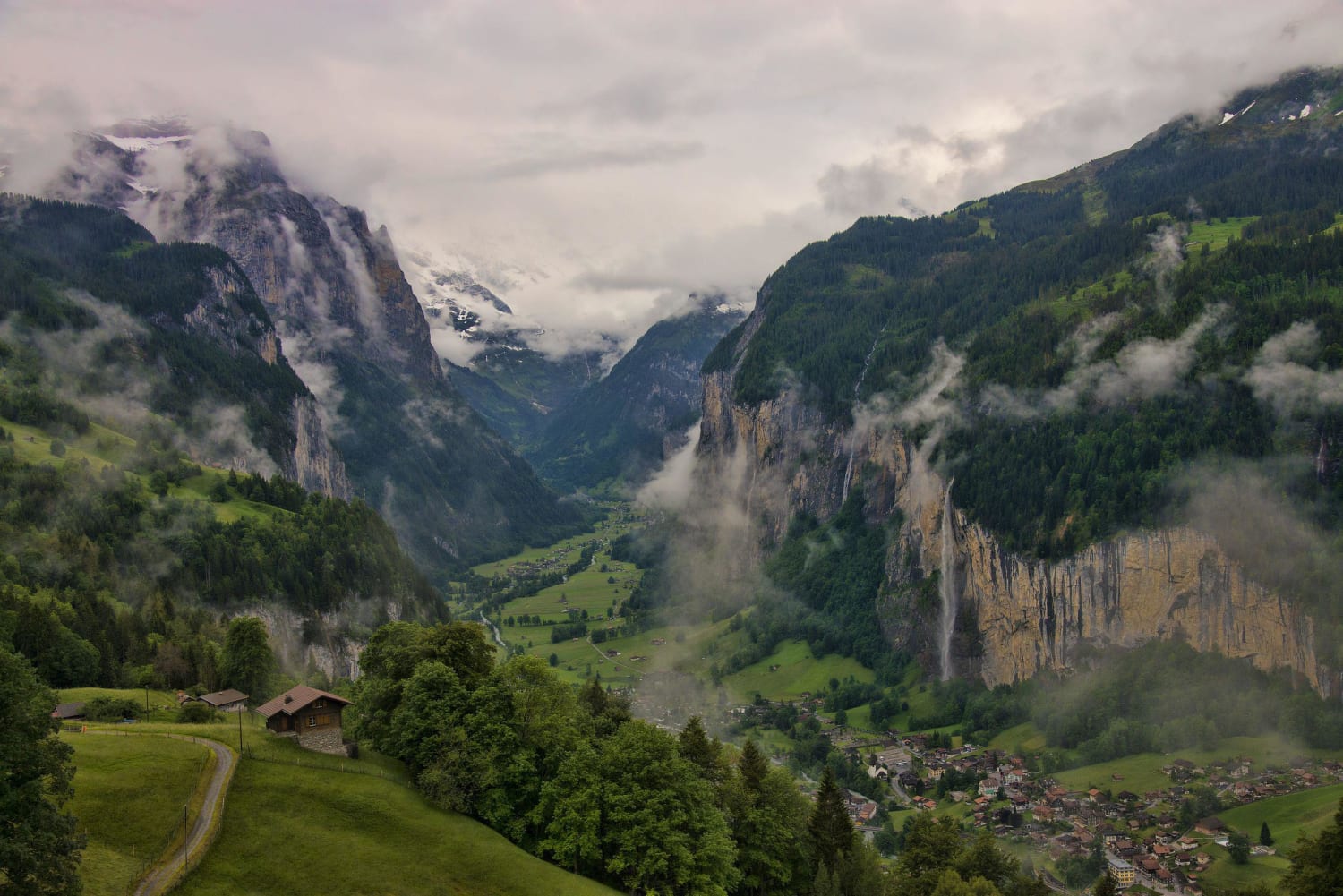 Tolkien may have based Rivendell on his 1911 visit to the Lauterbrunnental in Switzerland.